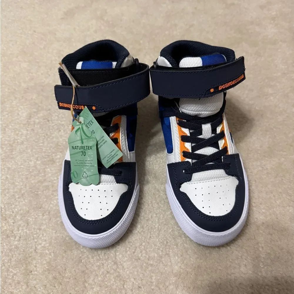 Boys DC PURE HIGH ELASTIC LACE HIGH-TOP Shoes Sz 1 NWT